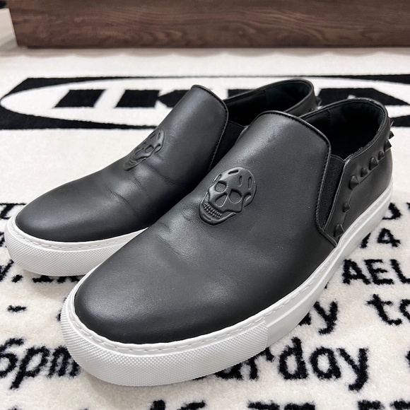 Alexander Mcqueen Studded Slip Ons Alexander McQueen Embossed